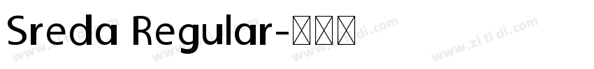 Sreda Regular字体转换